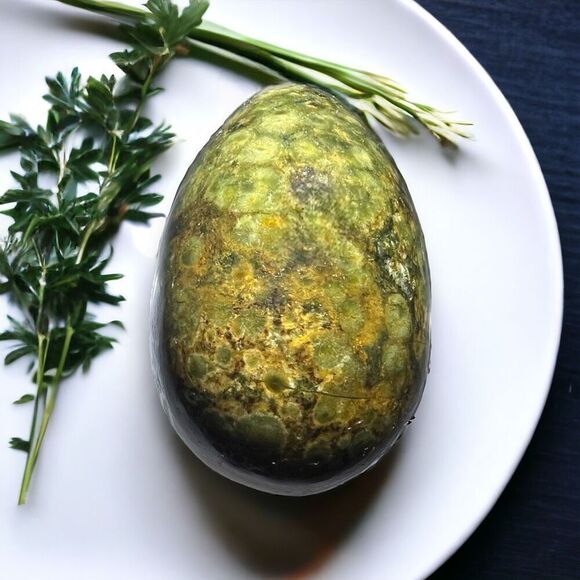 Rainforest Jasper Crystal Egg Meditation Stone‎ - Picture 1 of 13